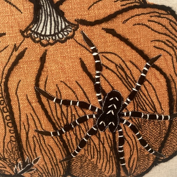 Target Threshold 2023 Halloween Pumpkin & Spider Pillow - Picture 2 of 7